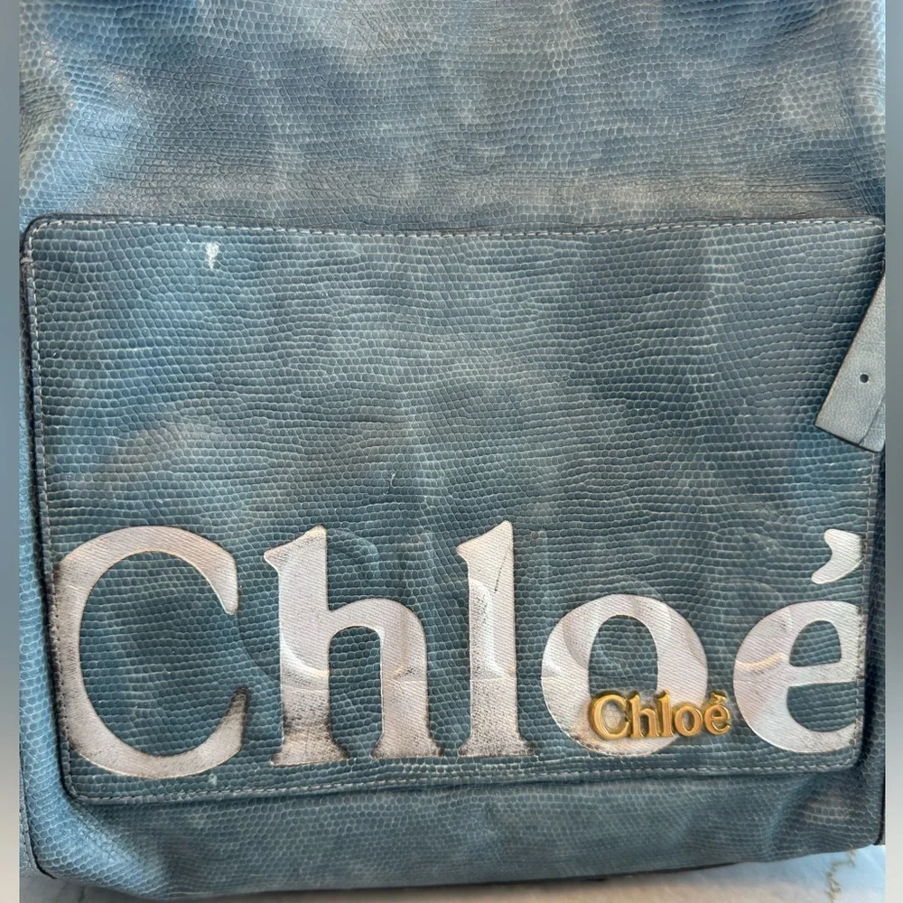 Chloe Blue Tote Bag - Picture 9 of 16
